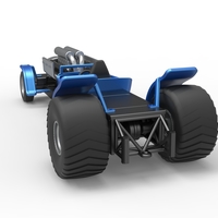 Diecast pulling truck 2wd Hot rod with V12 Scale 1:25 - Thumbnail 12