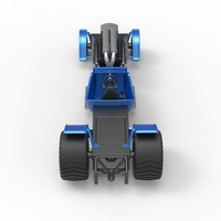 Diecast pulling truck 2wd Hot rod with V12 Scale 1:25 - Thumbnail 13