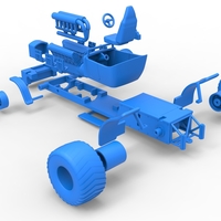 Diecast pulling truck 2wd Hot rod with V12 Scale 1:25 - Thumbnail 20