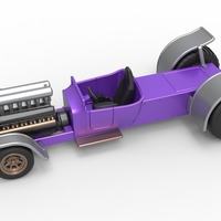 Diecast pulling truck 2wd Hot rod with turbo V12 Scale 1:25 - Thumbnail 2