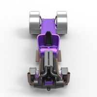 Diecast pulling truck 2wd Hot rod with turbo V12 Scale 1:25 - Thumbnail 6