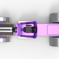 Diecast pulling truck 2wd Hot rod with turbo V12 Scale 1:25 - Thumbnail 10