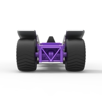 Diecast pulling truck 2wd Hot rod with turbo V12 Scale 1:25 - Thumbnail 14