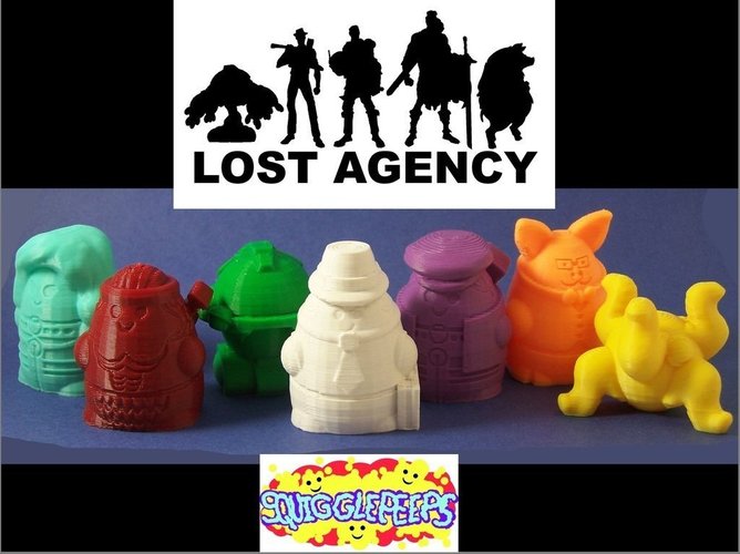 Squigglepeeps: The Lost Agency (Series 1) 3D Print 48681