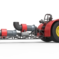 Diecast Pulling tractor with 2 jet engines Version 2 1:25 - Thumbnail 3