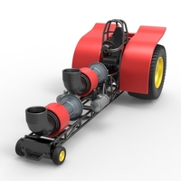 Diecast Pulling tractor with 2 jet engines Version 2 1:25 - Thumbnail 4