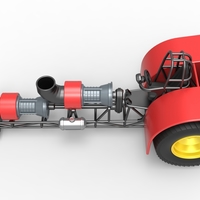 Diecast Pulling tractor with 2 jet engines Version 2 1:25 - Thumbnail 9