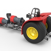 Diecast Pulling tractor with 2 jet engines Version 2 1:25 - Thumbnail 11