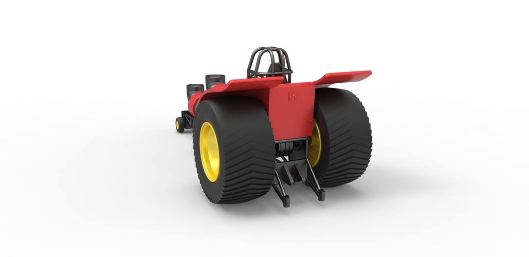 Diecast Pulling tractor with 2 jet engines Version 2 1:25 3D Print 486844