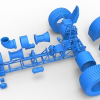 Diecast Pulling tractor with 2 jet engines Version 2 1:25 - Thumbnail 16