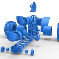 Diecast Pulling tractor with 2 jet engines Version 2 1:25 - Thumbnail 18