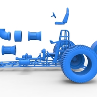 Diecast Pulling tractor with 2 jet engines Version 2 1:25 - Thumbnail 19