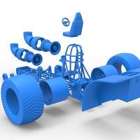 Diecast Pulling tractor with 2 jet engines Version 2 1:25 - Thumbnail 21