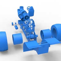 Diecast Pulling tractor with 2 jet engines Version 2 1:25 - Thumbnail 22