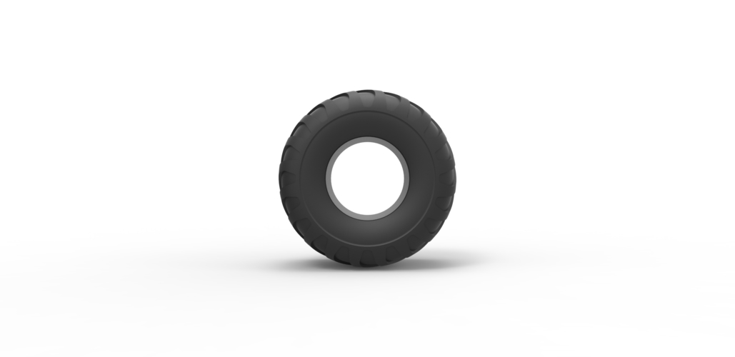 Diecast Monster Jam tire 8 Scale 1:25 3D Print 486917