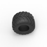 Diecast Monster Jam tire 8 Scale 1:25 - Thumbnail 6