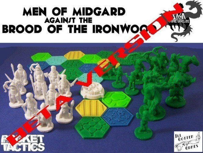 Pocket-Tactics: Men of Midgard against the Brood of the Ironwood 3D Print 48692