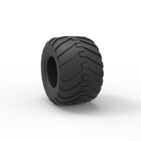 Diecast Monster Jam tire 8 Scale 1:25 - Thumbnail 8