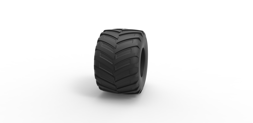 Diecast Monster Jam tire 9 Scale 1:25 3D Print 486929