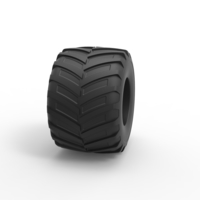 Diecast Monster Jam tire 9 Scale 1:25 - Thumbnail 3