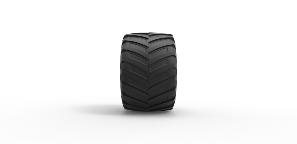 Diecast Monster Jam tire 9 Scale 1:25 3D Print 486930