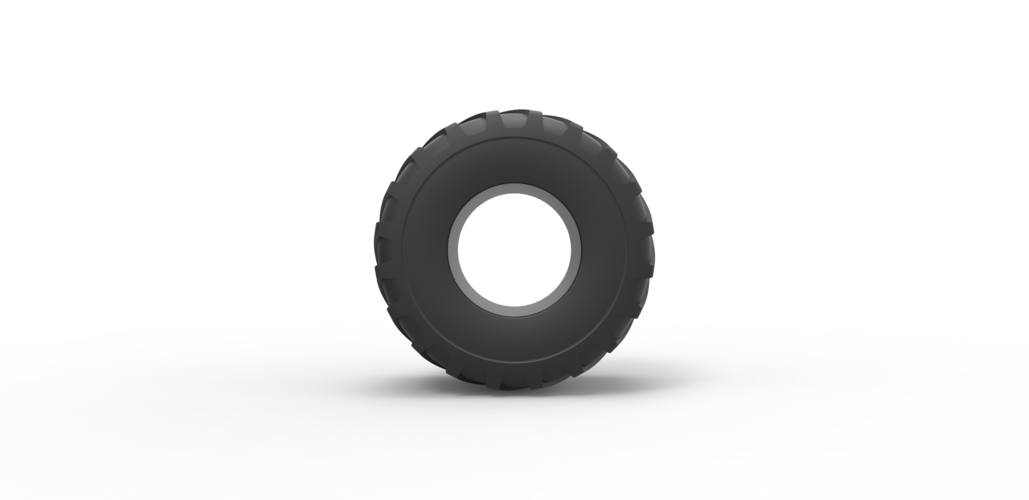 Diecast Monster Jam tire 9 Scale 1:25 3D Print 486931