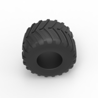Diecast Monster Jam tire 9 Scale 1:25 - Thumbnail 6