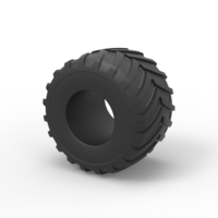 Diecast Monster Jam tire 9 Scale 1:25 - Thumbnail 7