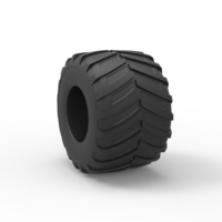 Diecast Monster Jam tire 9 Scale 1:25 - Thumbnail 8