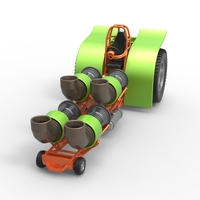 Diecast Pulling tractor with 4 jet engines Version 3 Scale 1:25 - Thumbnail 4