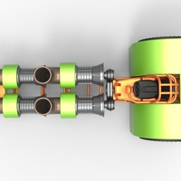 Diecast Pulling tractor with 4 jet engines Version 3 Scale 1:25 - Thumbnail 10