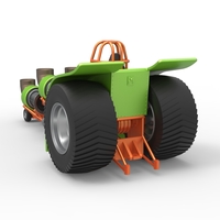 Diecast Pulling tractor with 4 jet engines Version 3 Scale 1:25 - Thumbnail 12