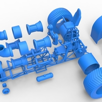 Diecast Pulling tractor with 4 jet engines Version 3 Scale 1:25 - Thumbnail 16