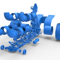 Diecast Pulling tractor with 4 jet engines Version 3 Scale 1:25 - Thumbnail 18