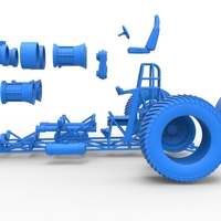 Diecast Pulling tractor with 4 jet engines Version 3 Scale 1:25 - Thumbnail 19