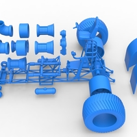 Diecast Pulling tractor with 4 jet engines Version 3 Scale 1:25 - Thumbnail 20