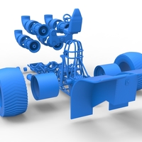 Diecast Pulling tractor with 4 jet engines Version 3 Scale 1:25 - Thumbnail 22