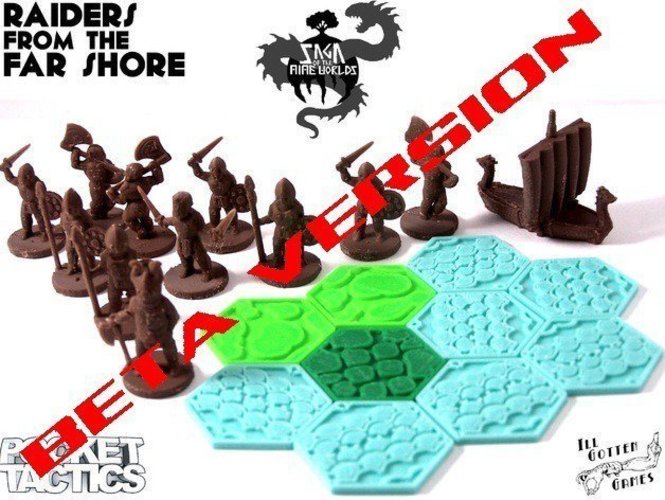 Pocket Tactics: Raiders from the Far Shore 3D Print 48698