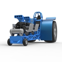 Diecast Pulling tractor with 2 engines V8 Scale 1:25 - Thumbnail 5