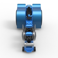 Diecast Pulling tractor with 2 engines V8 Scale 1:25 - Thumbnail 6