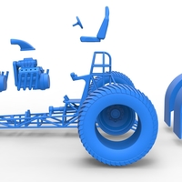 Diecast Pulling tractor with 2 engines V8 Scale 1:25 - Thumbnail 19