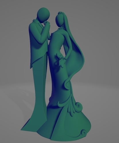 Wedding couple 3D Print 487016