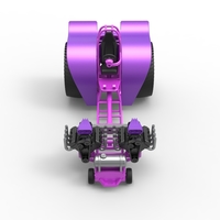 Diecast Pulling tractor with 2 engines V8 Version 2 Scale 1:25 - Thumbnail 6