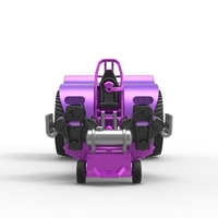 Diecast Pulling tractor with 2 engines V8 Version 2 Scale 1:25 - Thumbnail 7