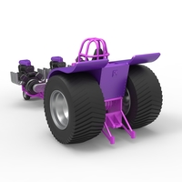 Diecast Pulling tractor with 2 engines V8 Version 2 Scale 1:25 - Thumbnail 12