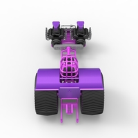 Diecast Pulling tractor with 2 engines V8 Version 2 Scale 1:25 - Thumbnail 13