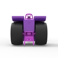 Diecast Pulling tractor with 2 engines V8 Version 2 Scale 1:25 - Thumbnail 14