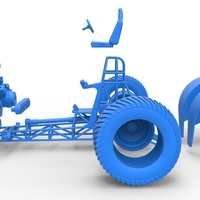 Diecast Pulling tractor with 2 engines V8 Version 2 Scale 1:25 - Thumbnail 19