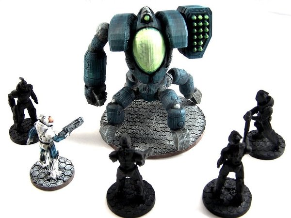 House Vermeni Highblood Command Pod, 28mm Miniature