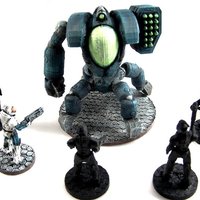 Small House Vermeni Highblood Command Pod, 28mm Miniature 3D Printing 48707
